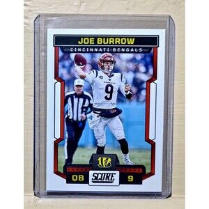 Joe Burrow 2023 Panini NFL #196 Score Football Card Cincinnati Bengals